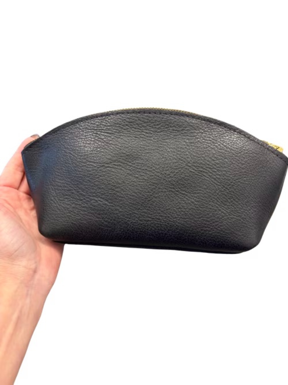 NWOT Portland Leather Black Eclipse Makeup Pouch